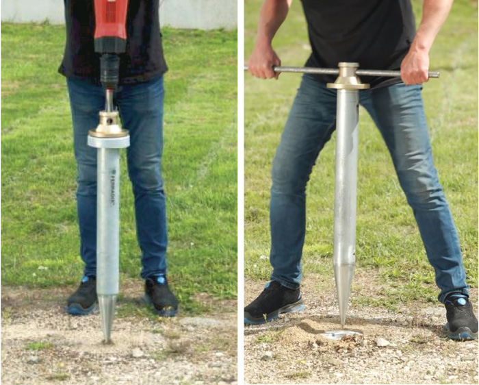 Ferradix-Beta-pour-sols-naturels-Installation FERRADIX BETA pour sols naturels. Installation